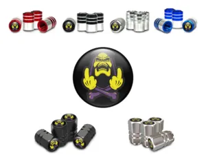 Wheel Valve Stem Caps for Trucks Universal Fitment 